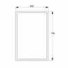 Delphi Tristen Bathroom Mirror 700mm H X 500mm W 1 Delphi Tristen Bathroom Mirror 700mm H X 500mm W -HEATANDPLUMB Sales delphi tristen bathroom mirror 237311n