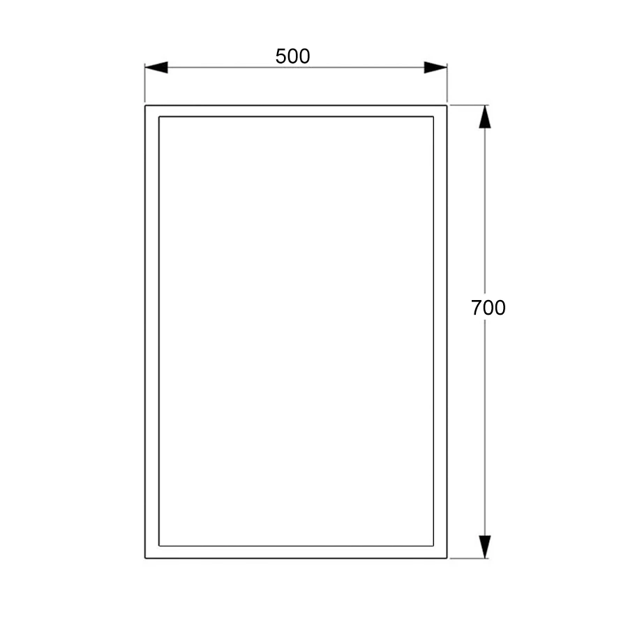 Delphi Tristen Bathroom Mirror 700mm H X 500mm W 3 Delphi Tristen Bathroom Mirror 700mm H X 500mm W