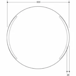 Delphi Verona LED Strip Bathroom Mirror With Demister Pad 600mm H X 600mm W 7 Delphi Verona LED Strip Bathroom Mirror With Demister Pad 600mm H X 600mm W -HEATANDPLUMB Sales delphi verona bathroom mirror sy ov 2n