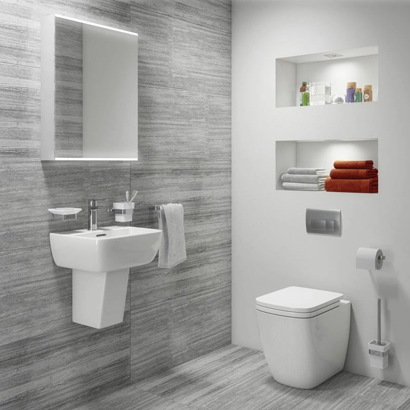 Delphi Virgo Alu Mirrored Bathroom Cabinet With Demister Pad And Shaver Socket 700mm H X 500mm W 7 Delphi Virgo Alu Mirrored Bathroom Cabinet With Demister Pad And Shaver Socket 700mm H X 500mm W - Image 5