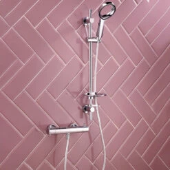 Deva Aio Aurajet Cool To Touch Bar Shower Valve With Easy Fit Shower Kit - Chrome