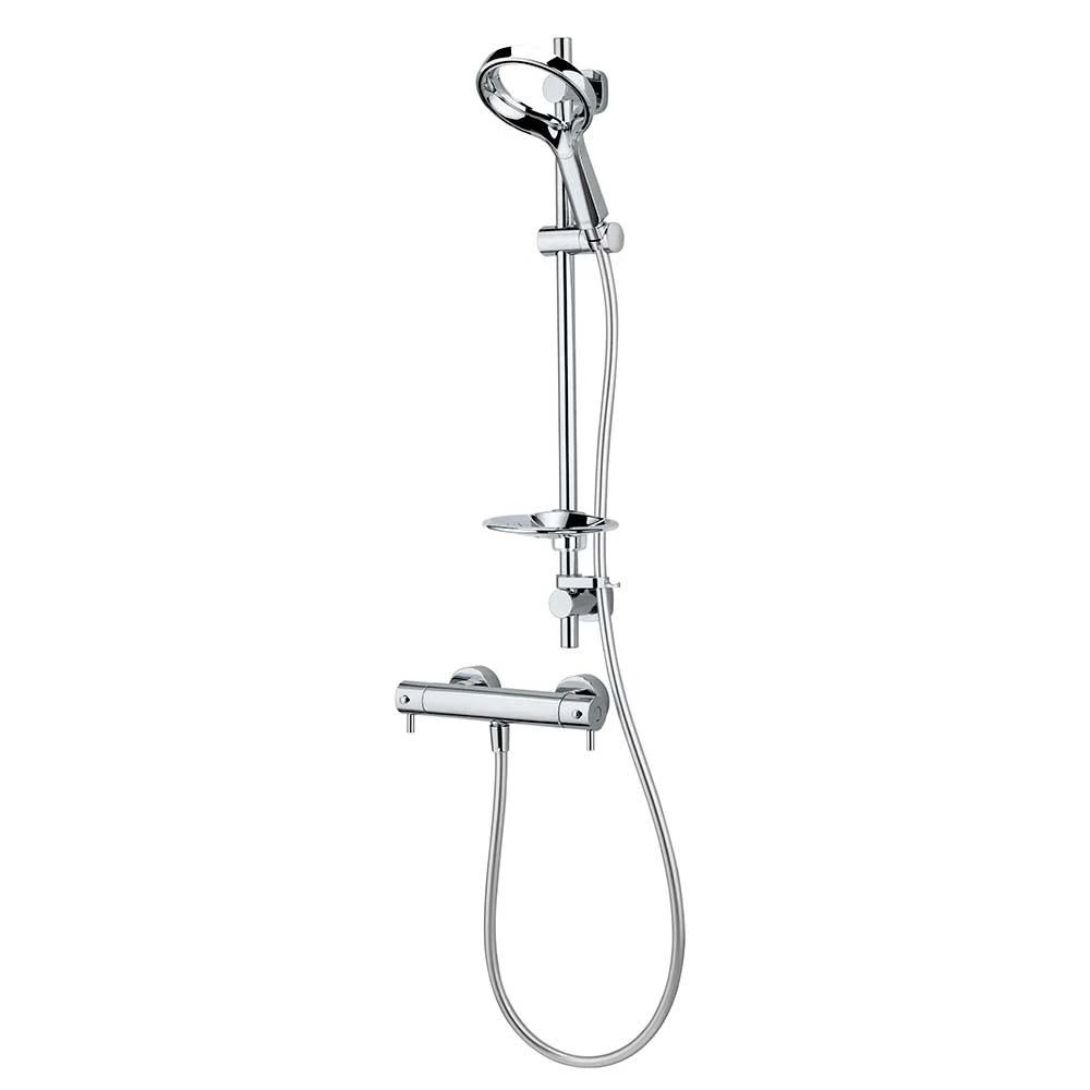 Deva Aio Aurajet Cool To Touch Bar Shower Valve With Easy Fit Shower Kit - Chrome 4 Deva Aio Aurajet Cool To Touch Bar Shower Valve With Easy Fit Shower Kit - Chrome - Image 2