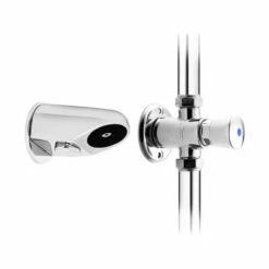 Deva Non-Concussive Shower Valve With Anti Vandal Shower Head - Chrome