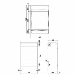 Duchy Alaska Back To Wall WC Toilet Unit 500mm Wide - Gloss White
