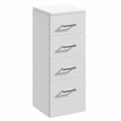 Duchy Alaska 4-Drawer Unit 350mm Wide X 300mm Deep - Gloss White