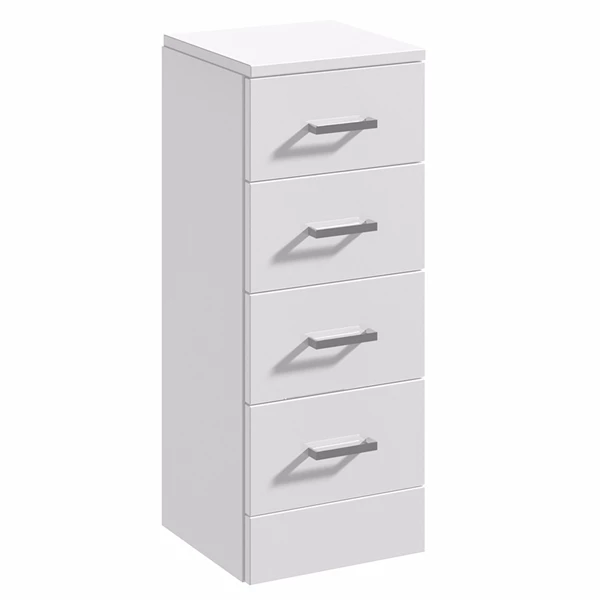 Duchy Alaska 4-Drawer Unit 350mm Wide X 300mm Deep - Gloss White 3 Duchy Alaska 4-Drawer Unit 350mm Wide X 300mm Deep - Gloss White