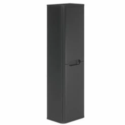 Duchy Colorado Wall Hung 2-Door Tall Unit 350mm Wide - Graphite Grey