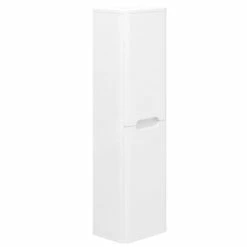 Duchy Colorado Wall Hung 2-Door Tall Unit 350mm Wide - Matt White