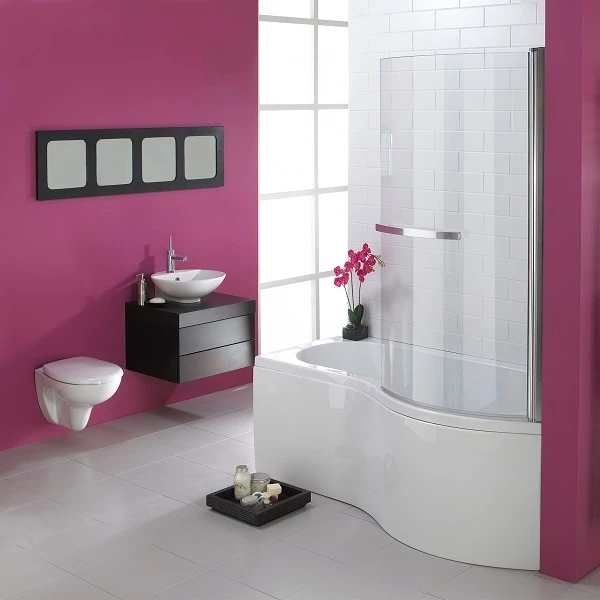Duchy Hampstead Complete P-Shaped Shower Bath 1700mm X 703mm/900mm Right Handed 4 Duchy Hampstead Complete P-Shaped Shower Bath 1700mm X 703mm/900mm Right Handed - Image 2