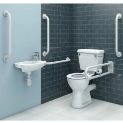 Duchy Doc M Pack With Close Coupled Toilet And Basin + TMV - White