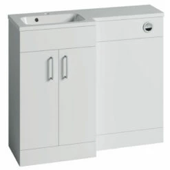 Duchy Montana LH Combination Unit With L Shape Basin 1000mm Wide - Gloss White