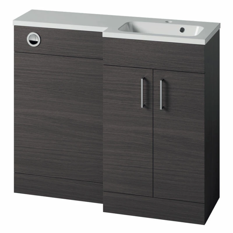 Duchy Montana RH Combination Unit With L Shape Basin 1000mm Wide - Urban Grey 3 Duchy Montana RH Combination Unit With L Shape Basin 1000mm Wide - Urban Grey