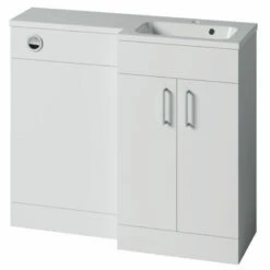 Duchy Montana RH Combination Unit With L Shape Basin 1000mm Wide - Gloss White