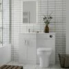 Duchy Montana LH Combination Unit With L Shape Basin 1200mm Wide - Gloss White -HEATANDPLUMB Sales duchy montana bathroom furniture efp902wh 1 6