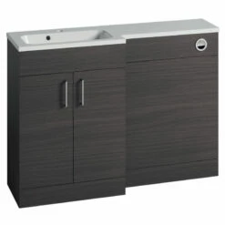 Duchy Montana LH Combination Unit With L Shape Basin 1200mm Wide - Urban Grey 7 Duchy Montana LH Combination Unit With L Shape Basin 1200mm Wide - Urban Grey -HEATANDPLUMB Sales duchy montana bathroom furniture efp904ug