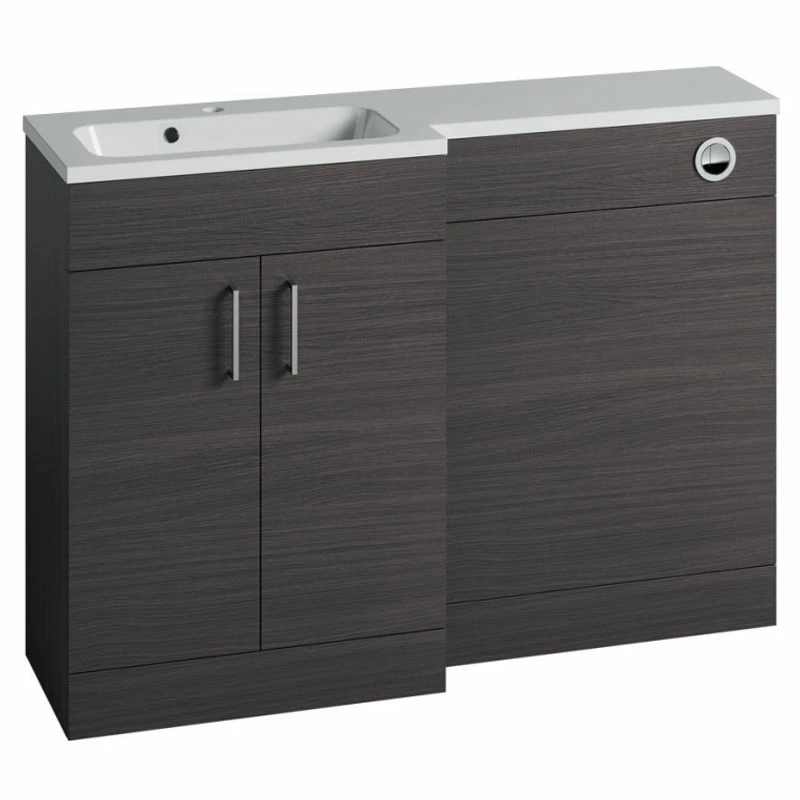 Duchy Montana LH Combination Unit With L Shape Basin 1200mm Wide - Urban Grey 5 Duchy Montana LH Combination Unit With L Shape Basin 1200mm Wide - Urban Grey - Image 3