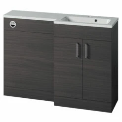 Duchy Montana RH Combination Unit With L Shape Basin 1200mm Wide - Urban Grey