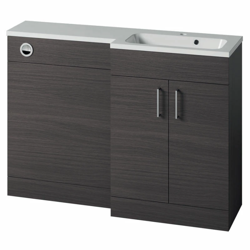 Duchy Montana RH Combination Unit With L Shape Basin 1200mm Wide - Urban Grey 3 Duchy Montana RH Combination Unit With L Shape Basin 1200mm Wide - Urban Grey