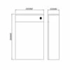 Duchy Nevada Back To Wall WC Unit 500mm Wide Grey 2 Duchy Nevada Back To Wall WC Unit 500mm Wide Grey -HEATANDPLUMB Sales duchy nevada bathroom furniture ef308gr