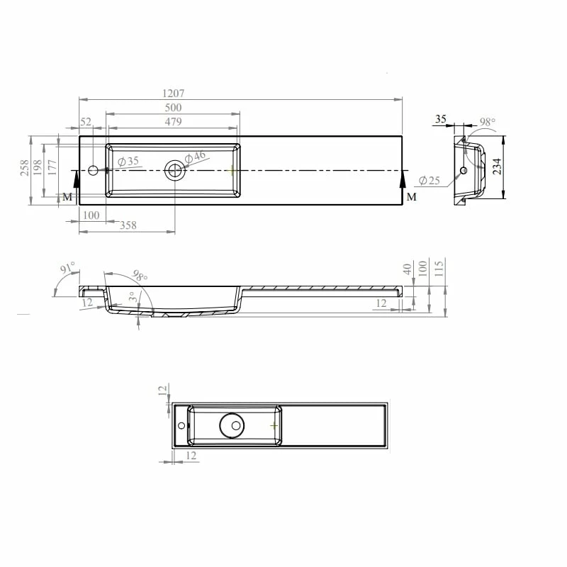 Duchy Nevada Combination Unit With Basin 1200mm Wide - Cashmere 4 Duchy Nevada Combination Unit With Basin 1200mm Wide - Cashmere - Image 2