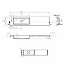 Duchy Nevada Combination Unit With Basin 1200mm Wide - White