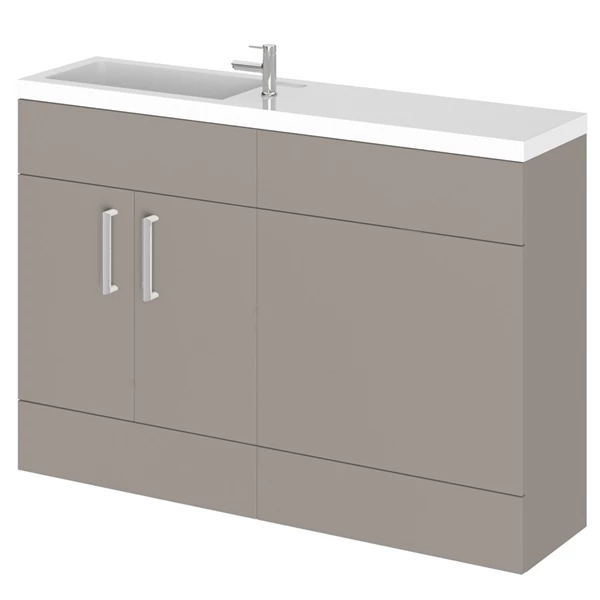 Duchy Nevada Combination Unit With Basin 1200mm Wide - Cashmere 3 Duchy Nevada Combination Unit With Basin 1200mm Wide - Cashmere