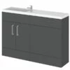 Duchy Nevada Combination Unit With Basin 1200mm Wide - Grey -HEATANDPLUMB Sales duchy nevada bathroom furniture efp310gr