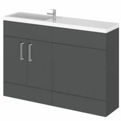 Duchy Nevada Combination Unit With Basin 1200mm Wide - Grey