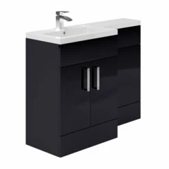Duchy Nevada RH Combination Unit With Basin 1100mm Wide - Indigo Gloss