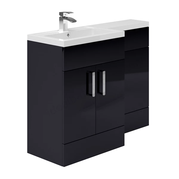 Duchy Nevada RH Combination Unit With Basin 1100mm Wide - Indigo Gloss 3 Duchy Nevada RH Combination Unit With Basin 1100mm Wide - Indigo Gloss