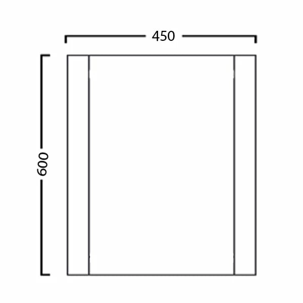 Duchy Nevada Rectangular Bathroom Mirror 450mm Wide Grey 4 Duchy Nevada Rectangular Bathroom Mirror 450mm Wide Grey - Image 2