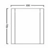 Duchy Nevada Square Bathroom Mirror 600mm Wide Grey -HEATANDPLUMB Sales duchy nevada bathroom mirror ef318wh 3