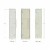 Duchy Vermont Wall Hung 1-Door Tall Unit 350mm Wide - White 2 Duchy Vermont Wall Hung 1-Door Tall Unit 350mm Wide - White -HEATANDPLUMB Sales duchy vermont bathroom furniture ef406dg 2