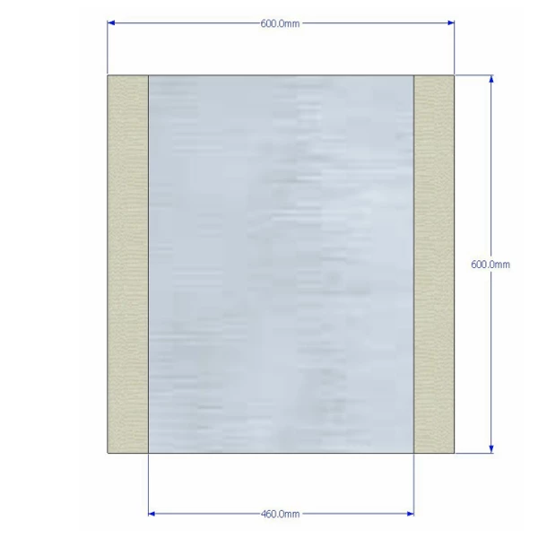 Duchy Vermont Square Bathroom Mirror 600mm Wide Dark Grey 4 Duchy Vermont Square Bathroom Mirror 600mm Wide Dark Grey - Image 2