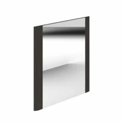 Duchy Vermont Square Bathroom Mirror 600mm Wide Dark Grey