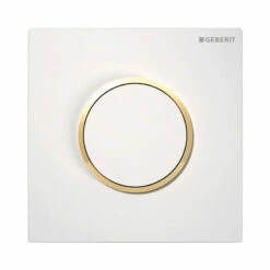 Geberit Sigma 10 Hytouch Hand Operated Pneumatic Urinal Flushing Control - White