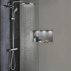 Grohe Euphoria Thermostatic 180 Bar Mixer Shower With Shower Kit + Fixed Head 18 Grohe Euphoria Thermostatic 180 Bar Mixer Shower With Shower Kit + Fixed Head -HEATANDPLUMB Sales grohe euphoria complete mixer shower 27296001 10