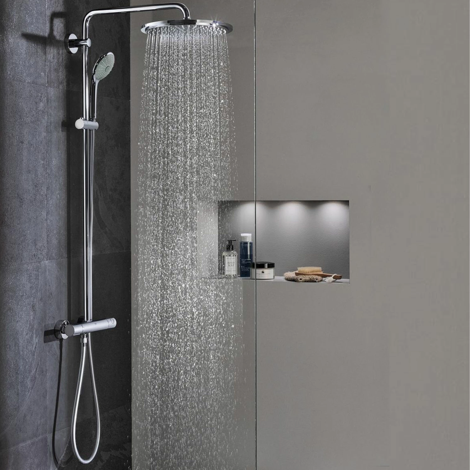 Grohe Euphoria Thermostatic 180 Bar Mixer Shower With Shower Kit + Fixed Head 10 Grohe Euphoria Thermostatic 180 Bar Mixer Shower With Shower Kit + Fixed Head - Image 8