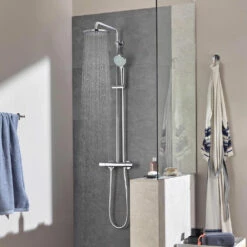 Grohe Euphoria Thermostatic 180 Bar Mixer Shower With Shower Kit + Fixed Head 13 Grohe Euphoria Thermostatic 180 Bar Mixer Shower With Shower Kit + Fixed Head -HEATANDPLUMB Sales grohe euphoria complete mixer shower 27296001 5
