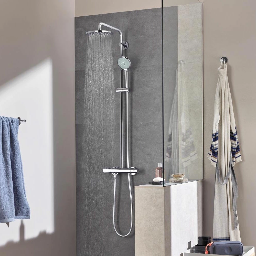 Grohe Euphoria Thermostatic 180 Bar Mixer Shower With Shower Kit + Fixed Head 5 Grohe Euphoria Thermostatic 180 Bar Mixer Shower With Shower Kit + Fixed Head - Image 3