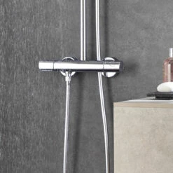 Grohe Euphoria Thermostatic 180 Bar Mixer Shower With Shower Kit + Fixed Head 15 Grohe Euphoria Thermostatic 180 Bar Mixer Shower With Shower Kit + Fixed Head -HEATANDPLUMB Sales grohe euphoria complete mixer shower 27296001 7