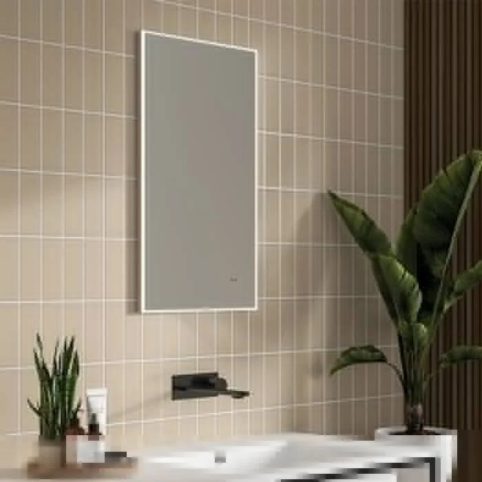 HiB Air 40 LED Bathroom Mirror 700mm H X 400mm W 4 HiB Air 40 LED Bathroom Mirror 700mm H X 400mm W - Image 2