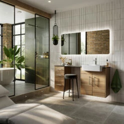 HiB Ambience 140 Steam Free LED Bathroom Mirror 600mm H X 1400mm W -HEATANDPLUMB Sales hib ambience 140 bathroom mirror 79310000 1 1