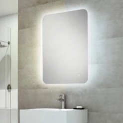 HiB Ambience 90 Steam Free LED Bathroom Mirror 900mm H X 600mm W -HEATANDPLUMB Sales hib ambience 90 bathroom mirror 79210000 5