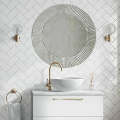 HiB Arte 60 Designer Round Bathroom Mirror 600mm Diameter -HEATANDPLUMB Sales hib arte 60 bathroom mirror 79480000 4