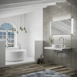 HiB Connect 120 Designer LED Bathroom Mirror 600mm H X 1200mm W -HEATANDPLUMB Sales hib connect 120 bathroom mirror 78766000