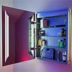 HiB Dimension 50 Single Door Bathroom Cabinet With Bluetooth And Speaker 700mm H X 500mm W X 140mm D 13 HiB Dimension 50 Single Door Bathroom Cabinet With Bluetooth And Speaker 700mm H X 500mm W X 140mm D -HEATANDPLUMB Sales hib dimension bathroom cabinet 54500 3