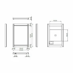 HiB Duplus 60 LED Bathroom Mirror 900mm H X 600mm W
