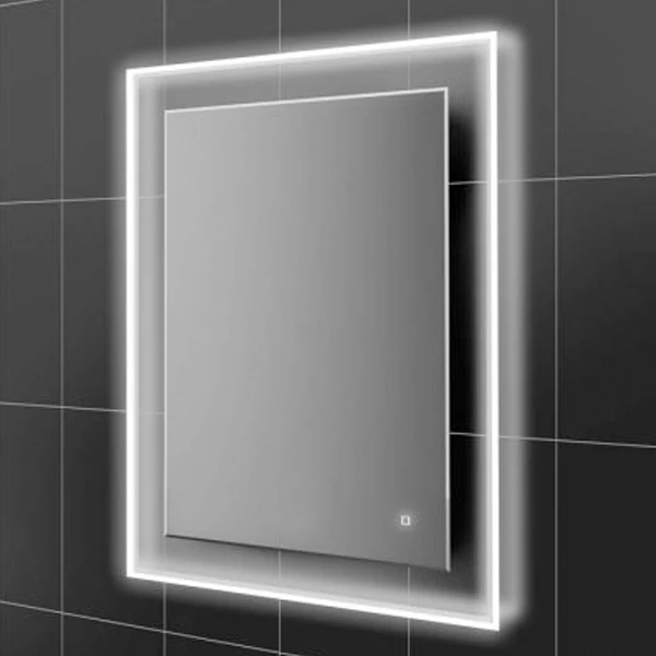 HiB Element 60 LED Bathroom Mirror With Charging Frame 800mm H X 600mm W 6 HiB Element 60 LED Bathroom Mirror With Charging Frame 800mm H X 600mm W - Image 4