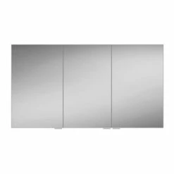 HiB Eris 120 Aluminium Triple Door Bathroom Cabinet 700mm H X 1200mm W X 125mm D